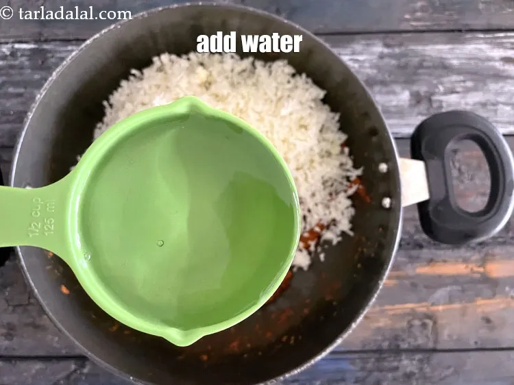 Step 21 – Add 3/4&nbsp;cup of water.