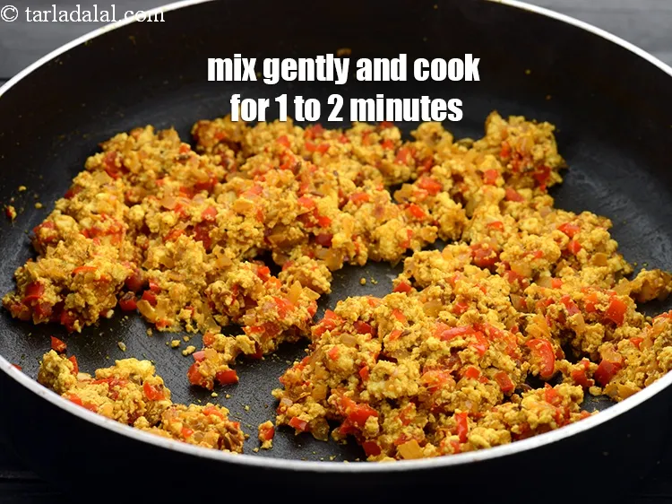Step 18 – Mix gently and cook on a medium flame for 1 to 2 minutes, while stirring …
