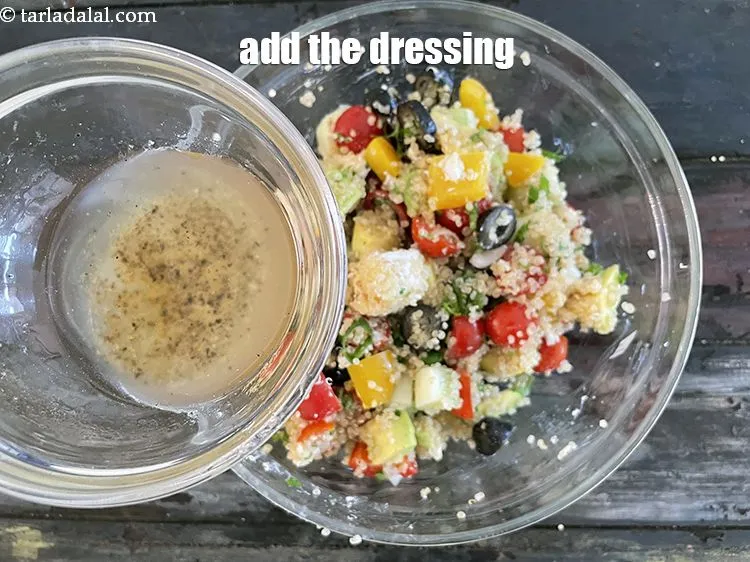 Step 26 – Add the dressing.