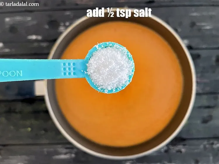 Step 21 – Add salt to taste. We added 1/2&nbsp;salt.
