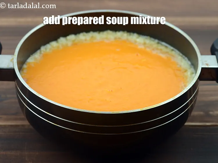 Step 18 – Add the prepared soup mixture.