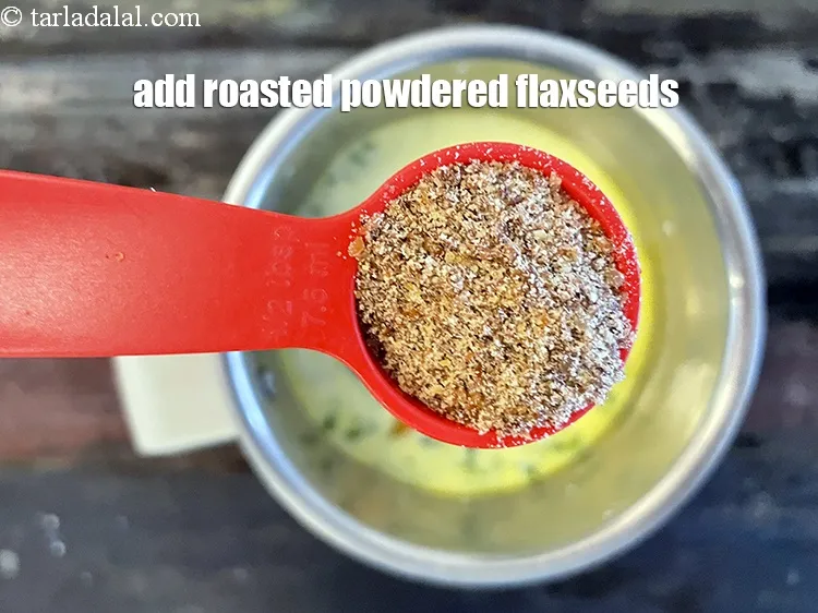 Step 18 – Add 1/2&nbsp;tablespoon&nbsp;roasted powdered flaxseeds or&nbsp;2 tbsp&nbsp;<a href="glossary-wheat-germ-431i">wheat germ</a>&nbsp;or wheat bran. If the soup is thick …