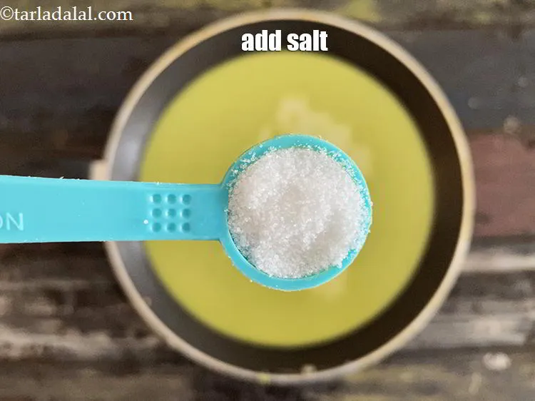 Step 19 – Add salt to taste. We used 1/2 tsp salt.