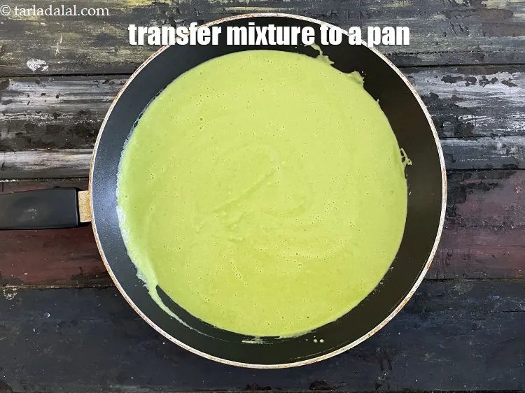 Step 20 – Transfer the mixture into a deep pan.
