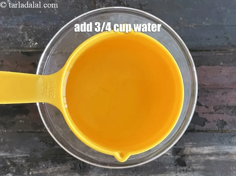 Step 33 – Add&nbsp;<meta charset="UTF-8" />&frac34; cup of water.