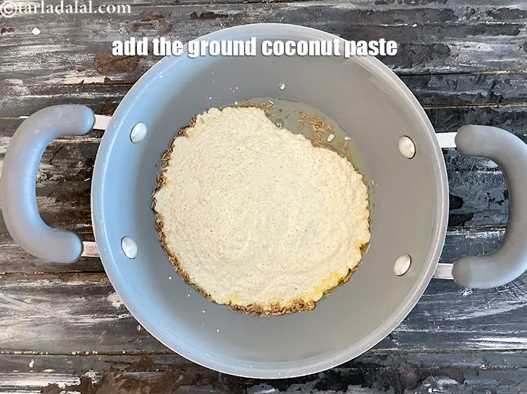 Step 21 – Add the ground paste.