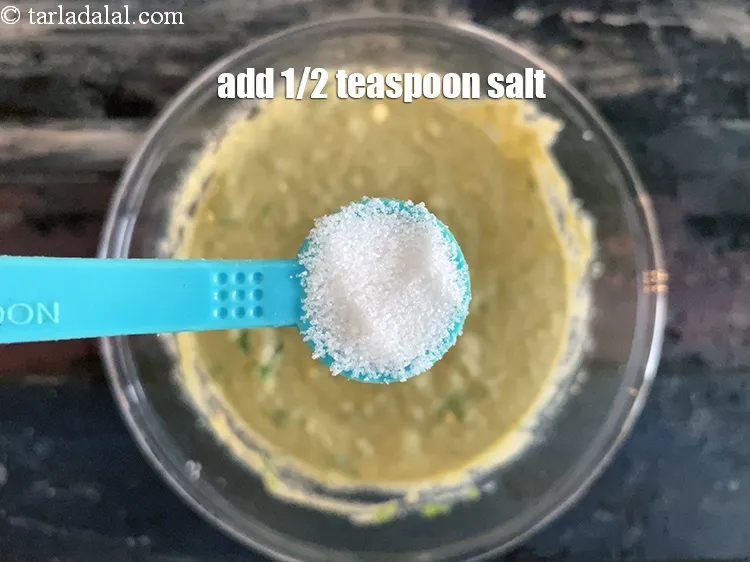 Step 20 – Add 1/2 tsp salt.