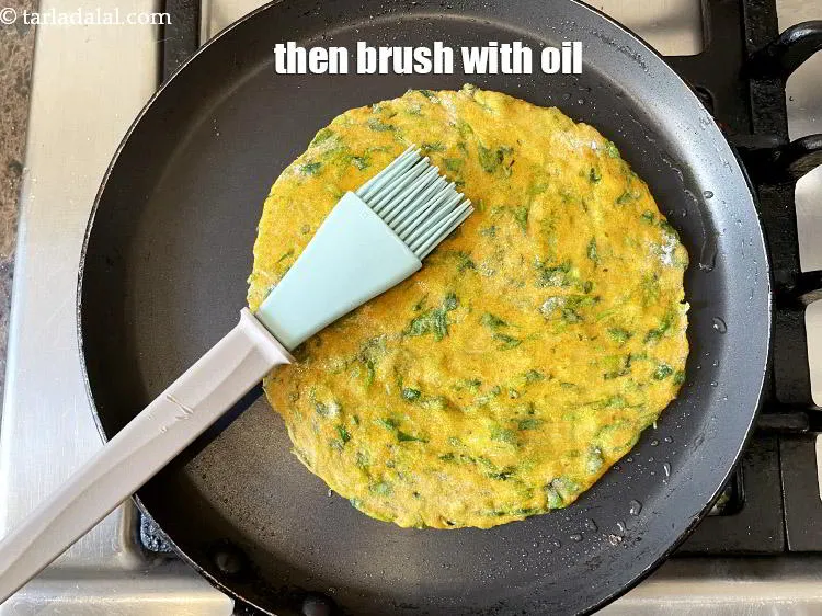 Step 18 – Then grease the top of the thelpa with little oil.