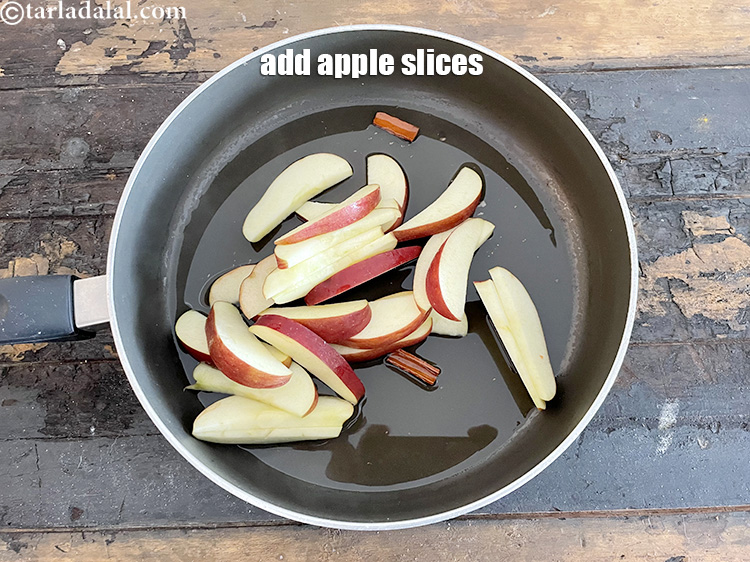 Step 18 – Add&nbsp;2 cups&nbsp;<a href="https://www.tarladalal.com/glossary-sliced-apples-55i">sliced apples</a>.