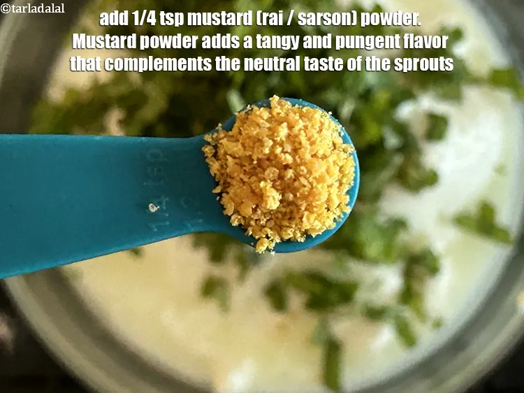 Step 22 – Add&nbsp;<meta charset="UTF-8" />1/4 tsp&nbsp;<a href="glossary-mustard-powder-rai-powder-sarson-powder-powdered-sarson-526i">mustard (rai / sarson) powder</a>.&nbsp;Mustard powder adds a tangy and pungent …