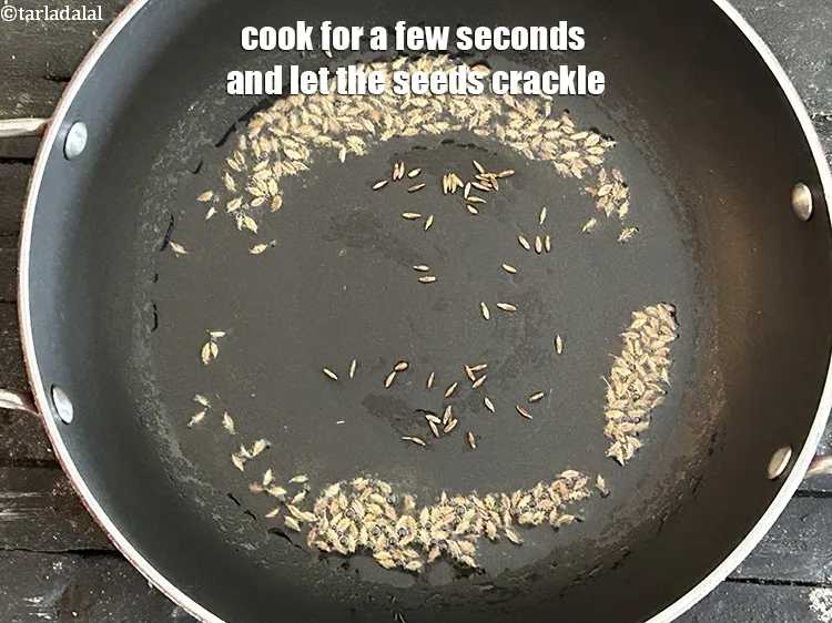 Step 19 – Cook for a few seconds and let the seeds crackle.