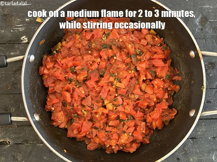 Step 19 – Cook on a medium flame for 2 to 3 minutes, while stirring occasionally.