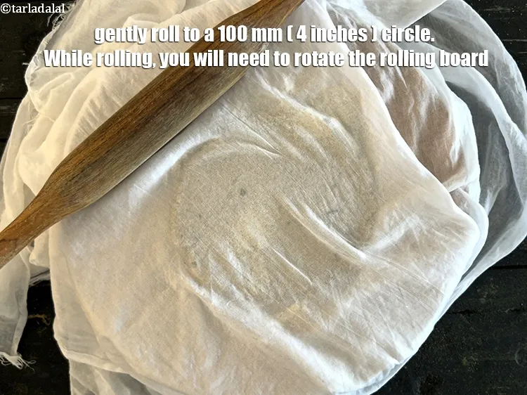 Step 19 – Gently roll to a 100 mm ( 4 inches ) circle. While rolling, you will …