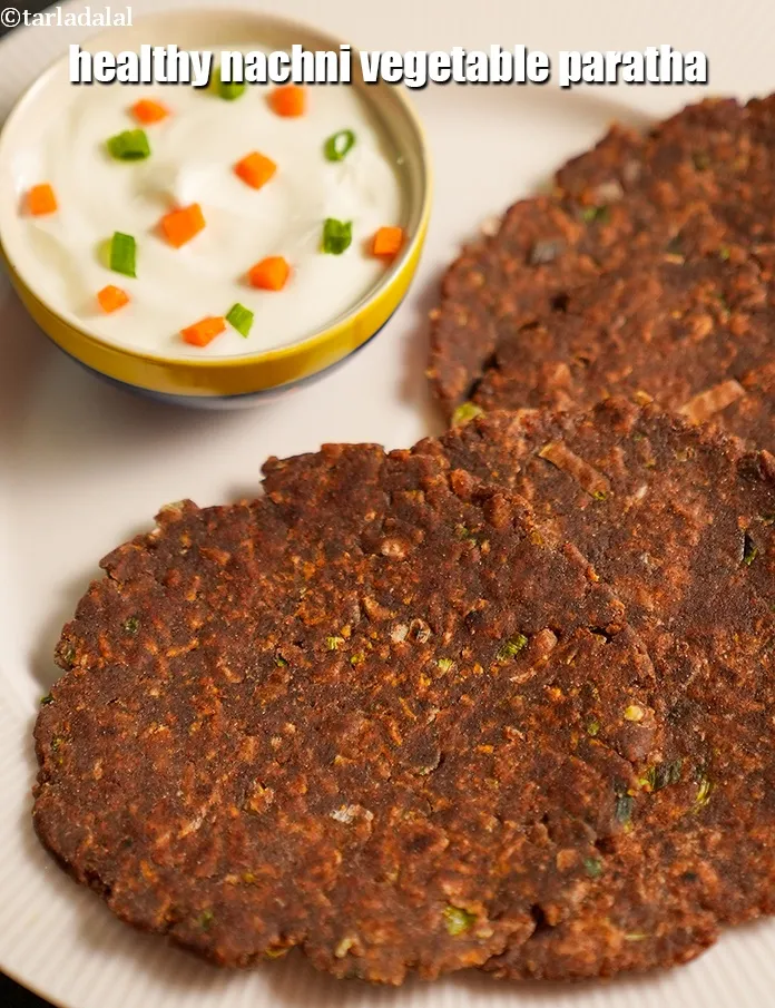 Step 18 – Serve <strong>ragi roti recipe | healthy nachni vegetable paratha | &nbsp;red millet gluten free flatbread …