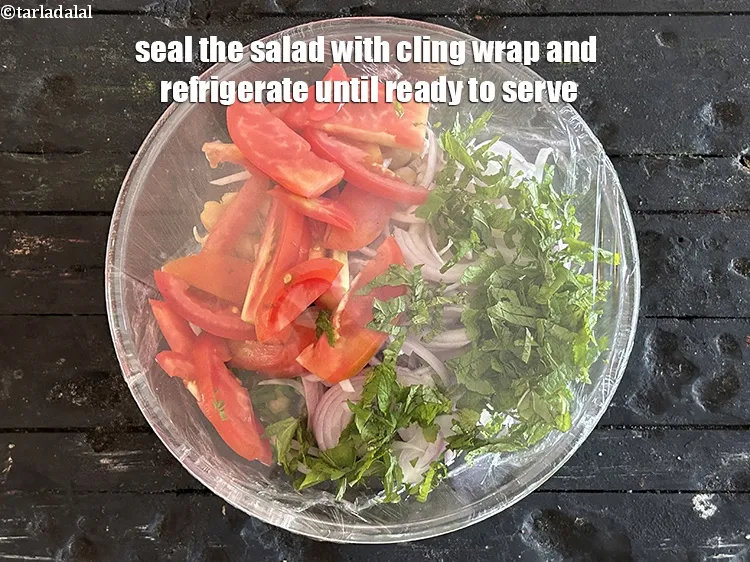 Step 19 – Seal the salad with cling wrap and refrigerate until ready to serve.