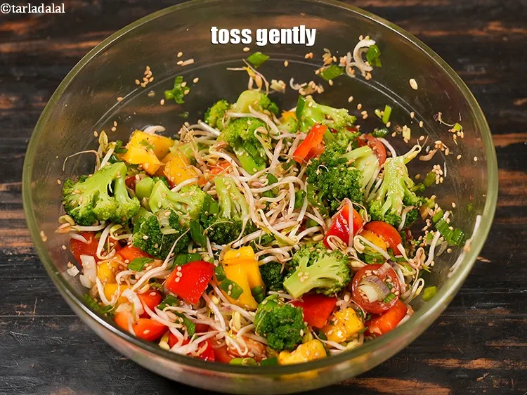 Step 19 – Toss gently.