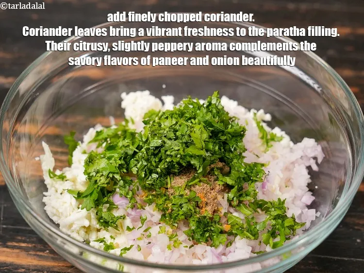Step 19 – Add 2 tbsp finely <a href="https://www.tarladalal.com/glossary-chopped-coriander-783i">chopped coriander (dhania)</a>. Coriander leaves bring a vibrant freshness to …