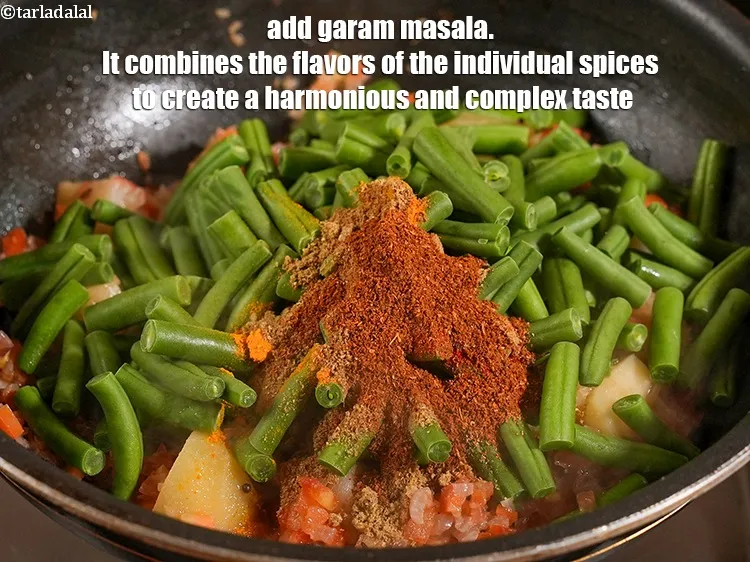 Step 19 – Add &frac12; tsp&nbsp;<a href="https://www.tarladalal.com/garam-masala-163r">garam masala</a>. It combines the flavors of the individual spices to create …