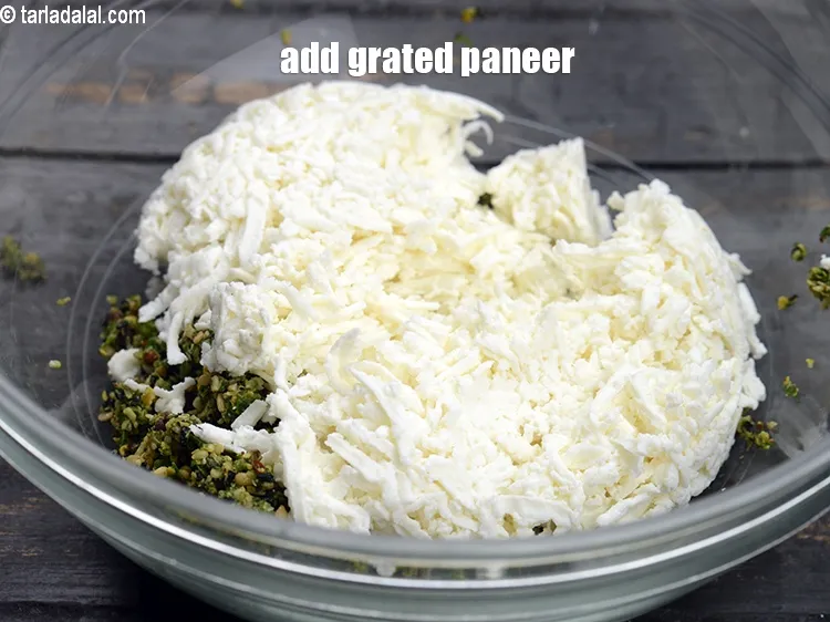 Step 20 – Add &frac12; cup grated paneer