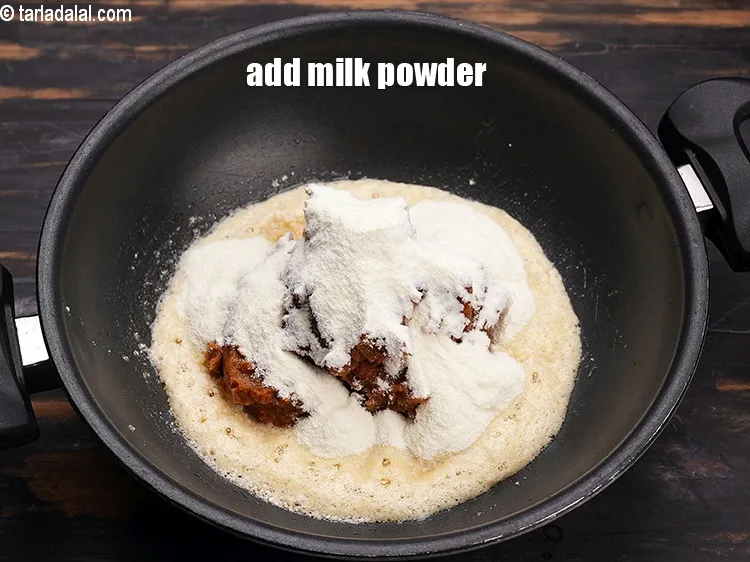 Step 24 – Add 5 tbsp of milk powder.
