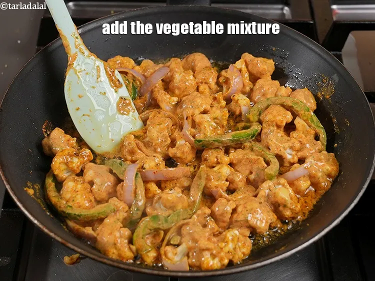 Step 19 – Add the vegetable mixture.