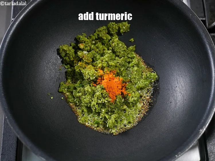 Step 19 – Add &frac14; tsp turmeric.