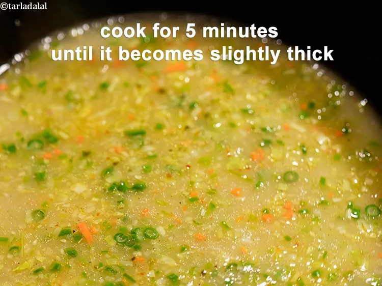 Step 22 – Mix well and cook on a medium flame for 5 minutes, while stirring occasionally until …