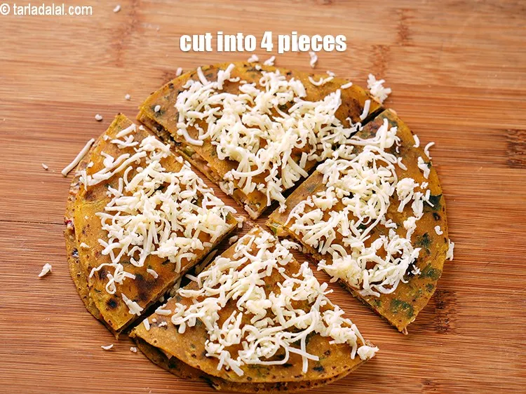 Step 19 – Cut into 4 pieces.&nbsp;