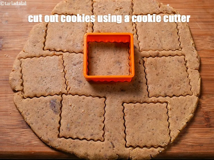 Step 19 – Cut out cookies using a cookie cutter.