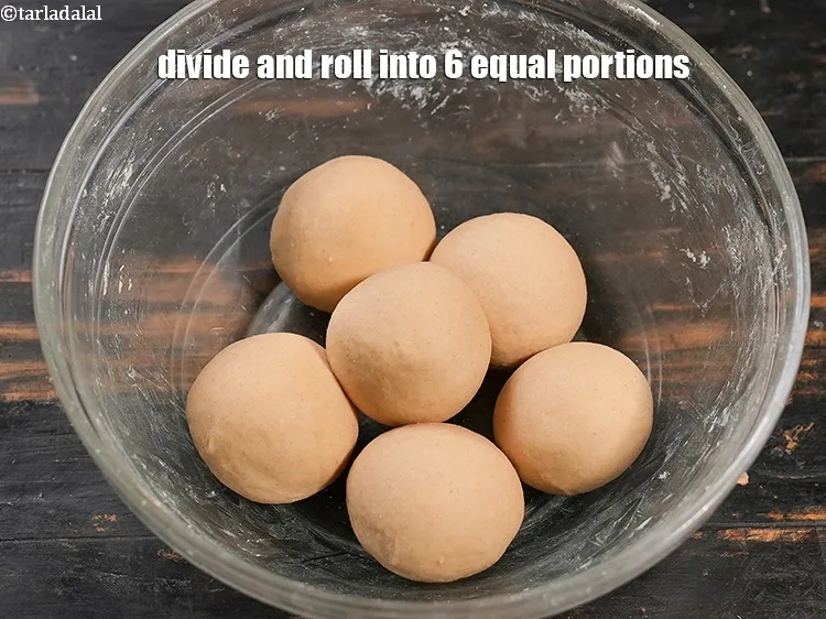 Step 19 – Divide and roll into 6 equal portions.<br /> &nbsp;