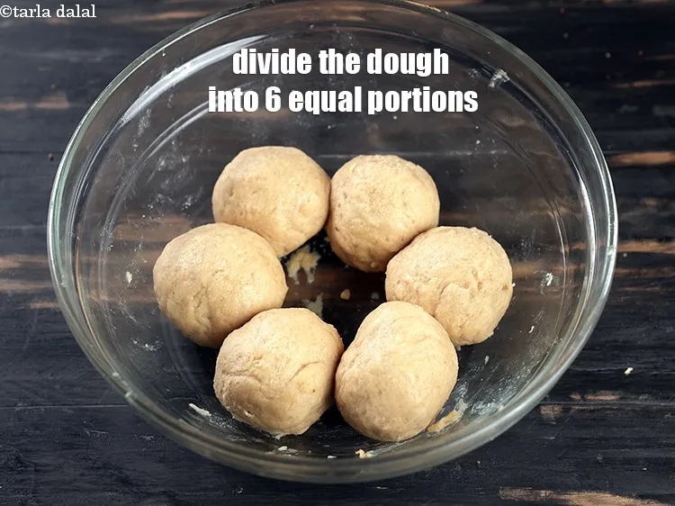 Step 19 – Divide the dough into 6 equal portions.
