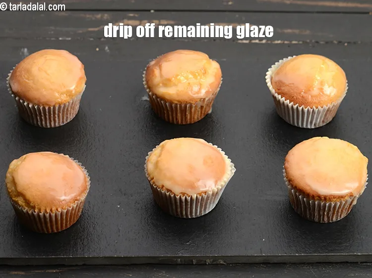 Step 20 – Drip off the remaining glaze.