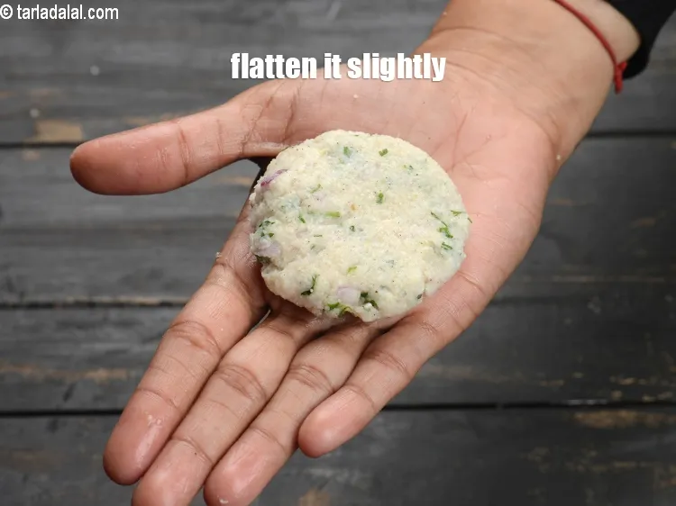 Step 19 – Flatten it slightly.