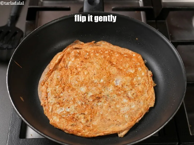 Step 19 – Flip it gently.