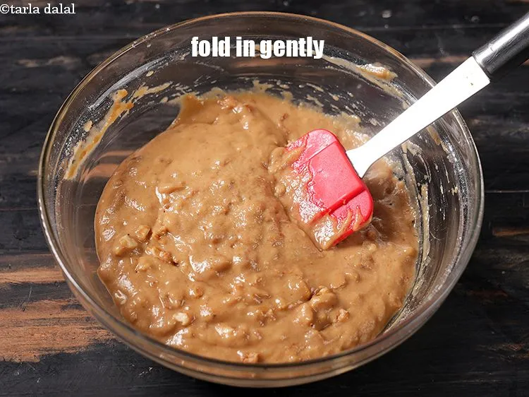 Step 19 – Fold in gently using a spatula.