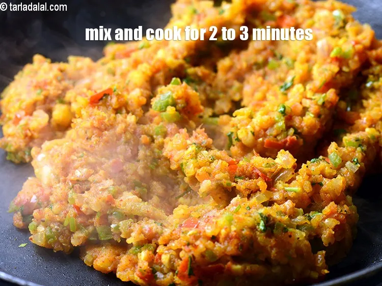 Step 19 – Add 2 tbsp water. Mix well and cook on a medium flame for 2 to …