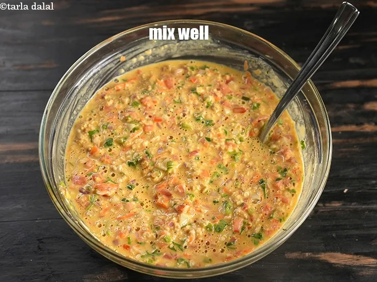 Step 19 – Mix well to make a lump free batter.