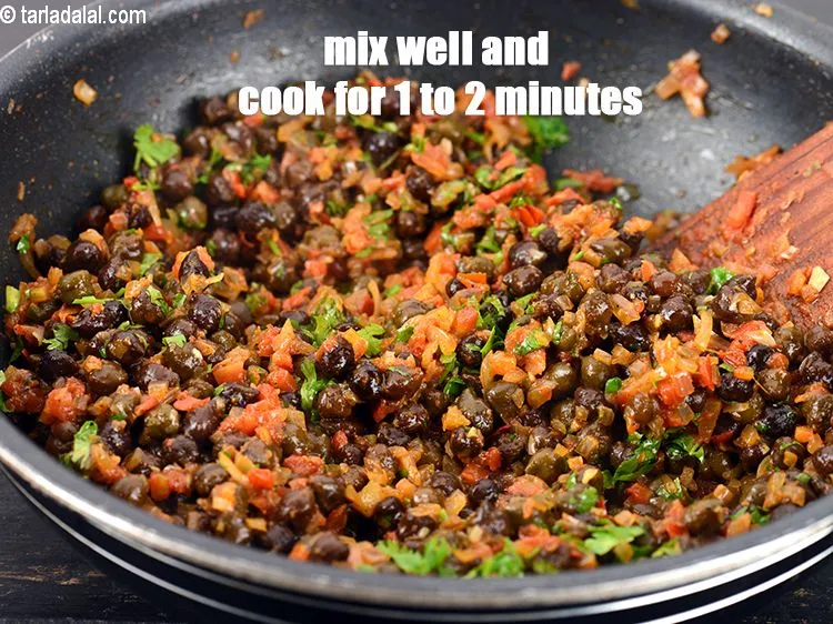 Step 19 – Mix well and cook on a medium flame for 1 to 2 minutes, while stirring …