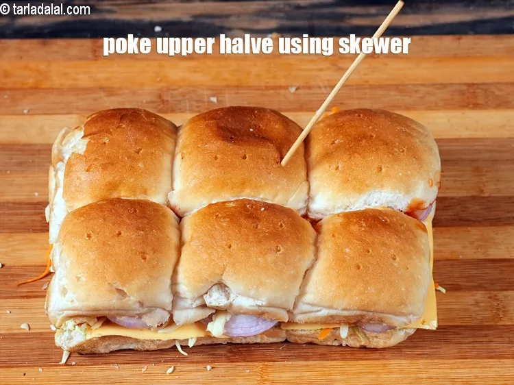 Step 22 – Poke the upper halve using a skewer.