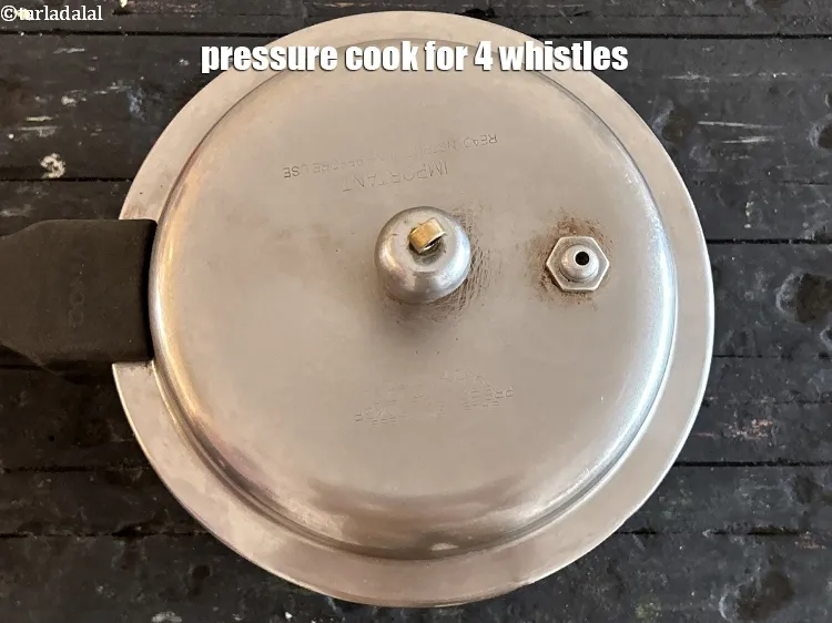 Step 23 – Pressure cook for 4 whistles.