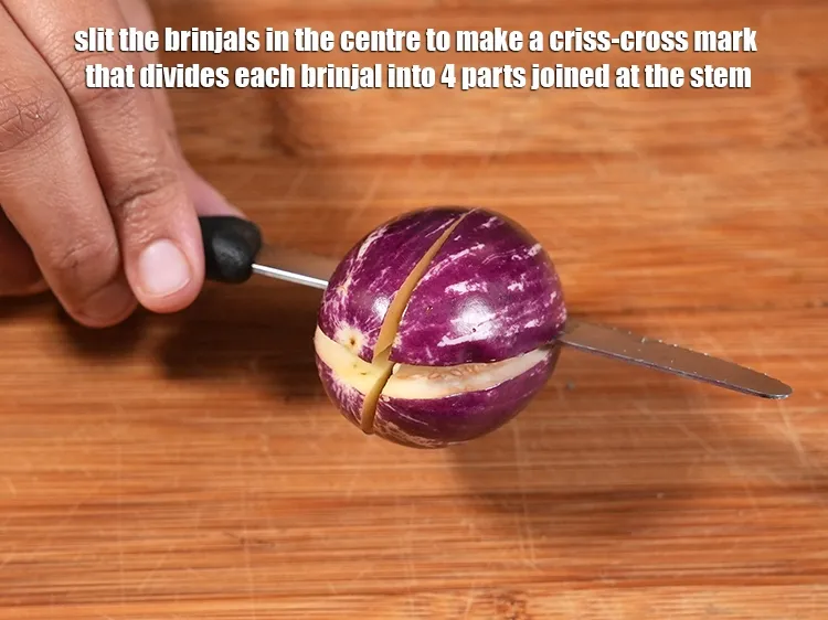 Step 19 – To make <strong>bharwan baingan masala recipe | dhaba style bharwa baingan masala | stuffed brinjal …