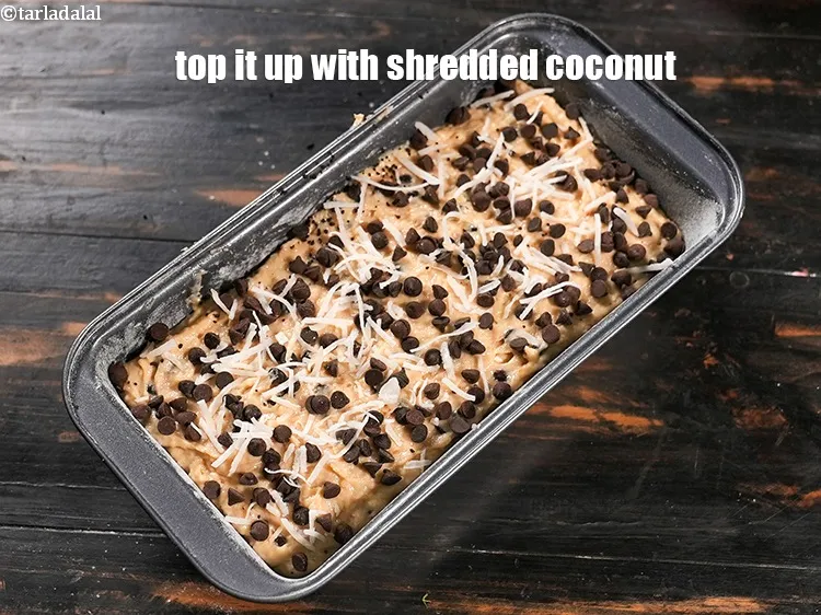 Step 19 – Top it up with shredded coconut.