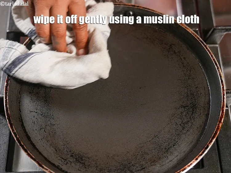 Step 19 – Wipe it off gently using a muslin cloth.