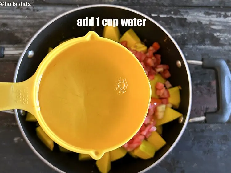 Step 20 – Add 1 cup of water.