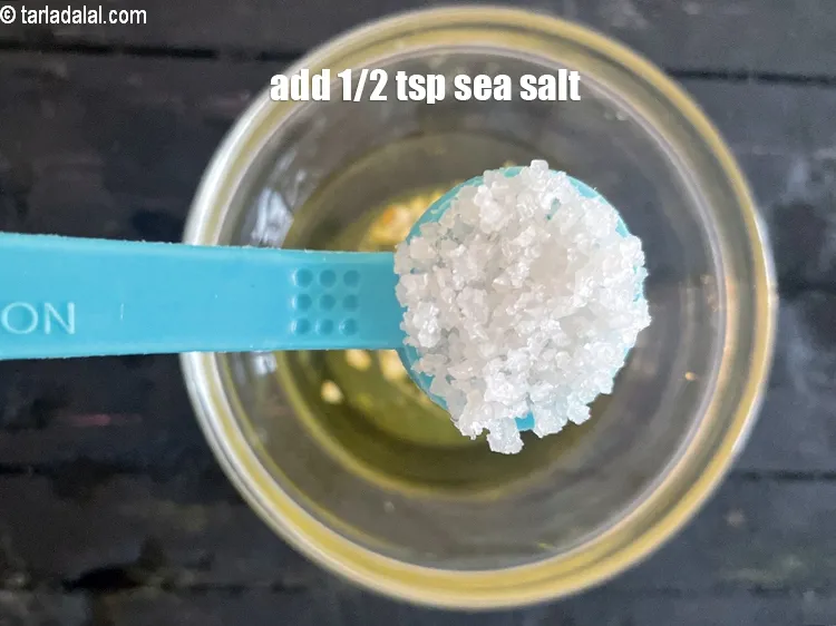 Step 19 – Add 1/2 tsp sea salt.