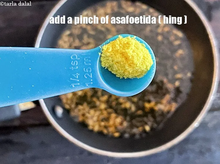 Step 19 – Add a pinch of asafoetida.