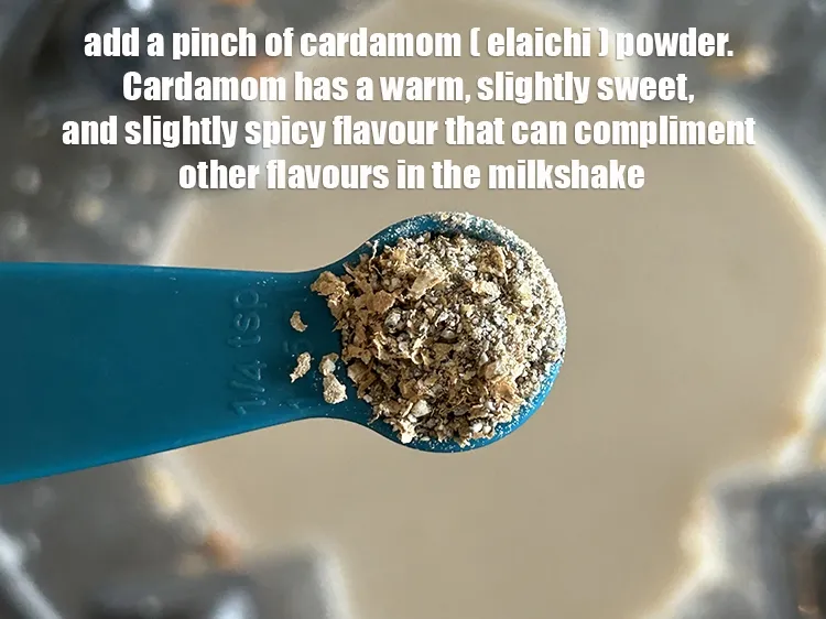 Step 19 – <p>Add&nbsp;1/8th tsp cardamom powder.&nbsp;Cardamom has a warm, slightly sweet, and slightly spicy flavor that can …