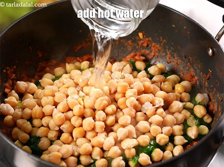 Step 19 – Add &frac14; cup of hot water.