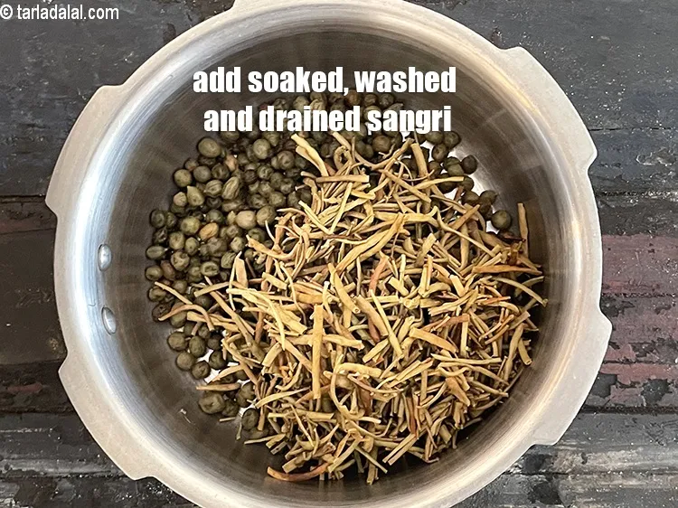 Step 22 – Add 2&nbsp;cups soaked, washed and drained&nbsp;<a href="glossary-sangri-sanger-1062i">sangri (sanger)</a>. Note that 1 cup sangri becomes 2 …