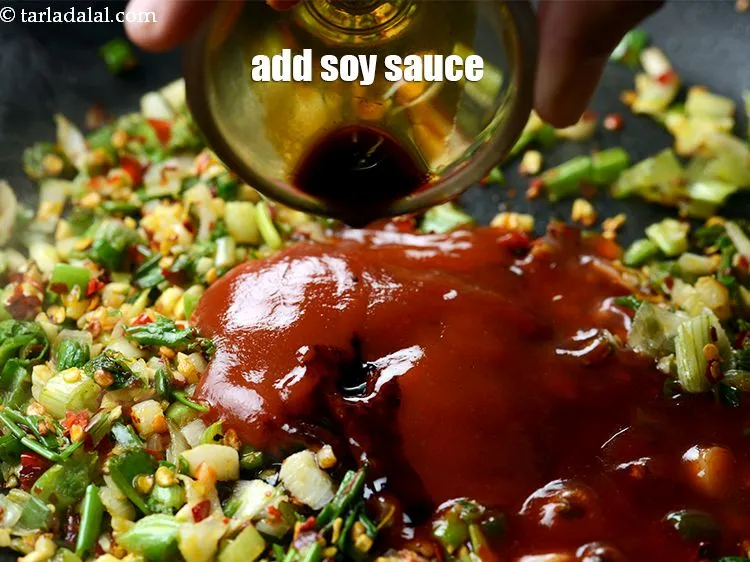 Step 20 – Add 1 tsp soy sauce.